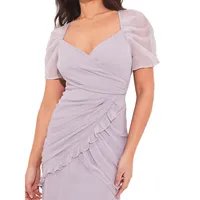 Olivia Criss-Cross Drape Maxi Gown