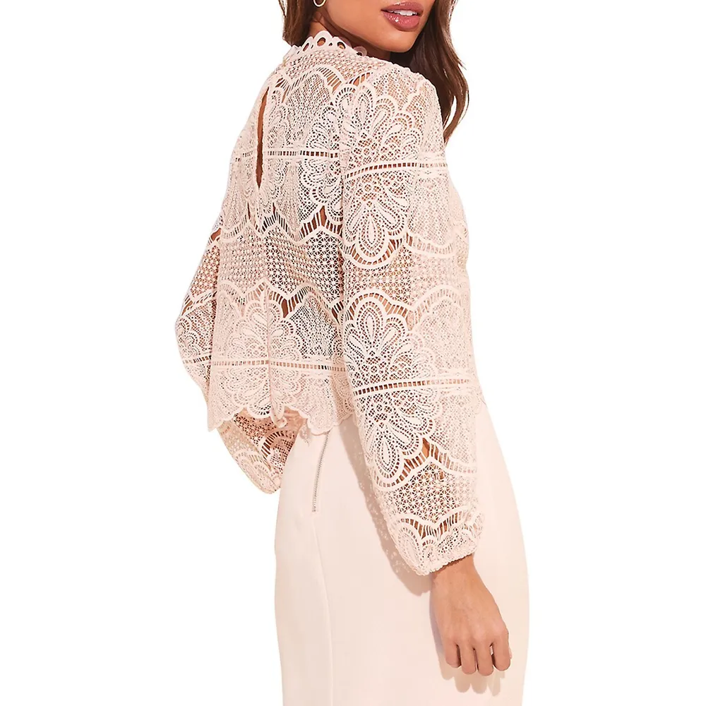 Geometric Lace Shirt