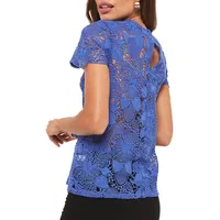 Floral Crochet Lace T-Shirt