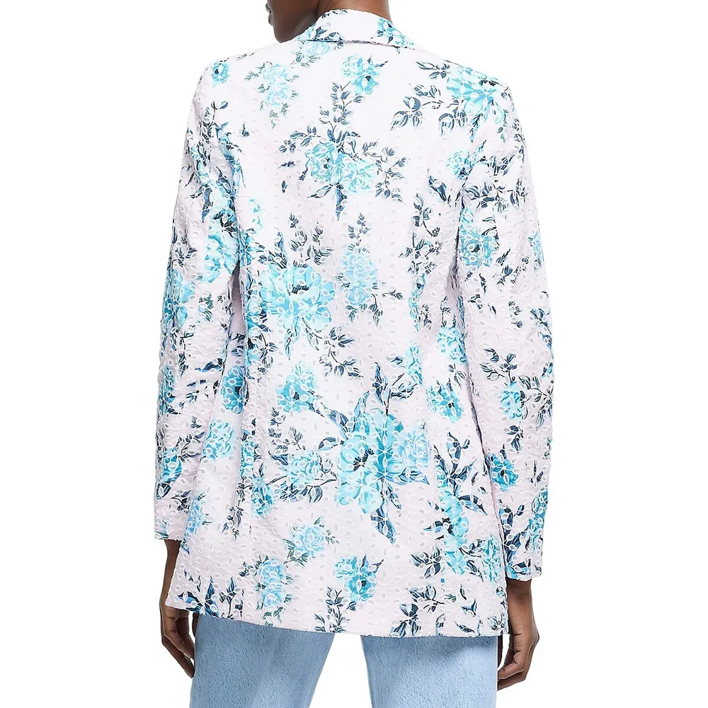 Floral Longline Blazer