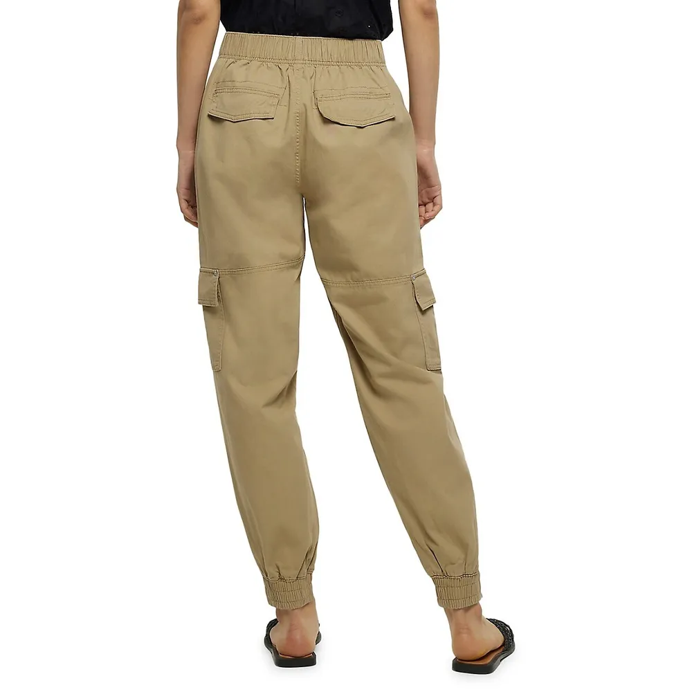 Zip-Cuff Cargo Jogger Pants