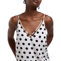 High Apex Polka Dot Camisole-Style Top