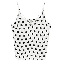 High Apex Polka Dot Camisole-Style Top