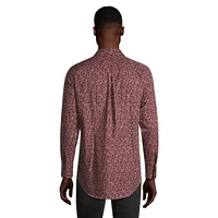 Slim-Fit Floral Dot Shirt