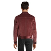 Velveteen Zip-Front Jacket