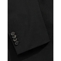 Tailored-Fit Wool-Mohair 2-Button Suit