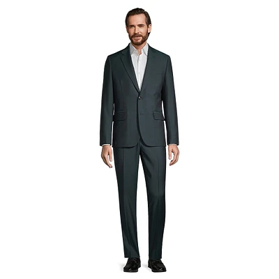 Tailored-Fit Wool & Mohair 2-Piece Suit