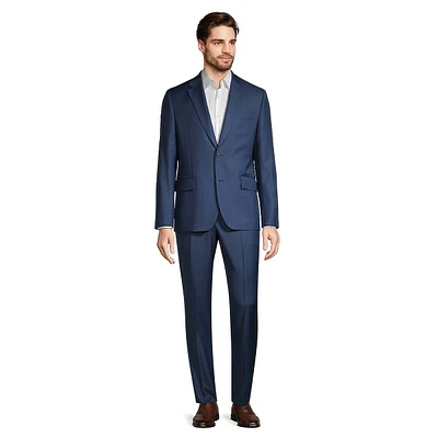 Tailored-Fit Wool 2-Piece Suit
