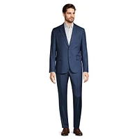 Tailored-Fit Wool 2-Piece Suit