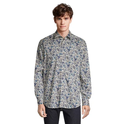 Tailored-Fit Liberty Floral-Print Shirt