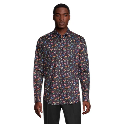 Tailored-Fit Floral Shirt