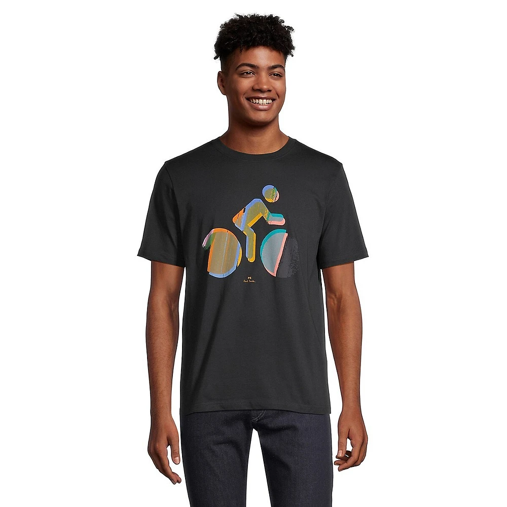 Multicolour Cycle Graphic T-Shirt