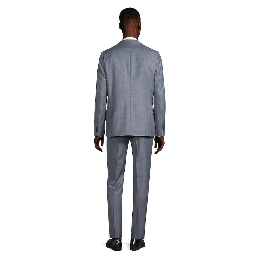 Tailored-Fit 2-Piece Wool Suit