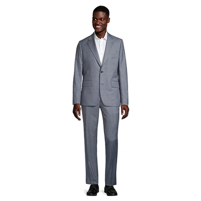 Tailored-Fit 2-Piece Wool Suit