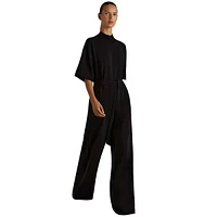 Ruby Woven Rib Trim Jumpsuit