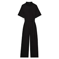 Ruby Woven Rib Trim Jumpsuit