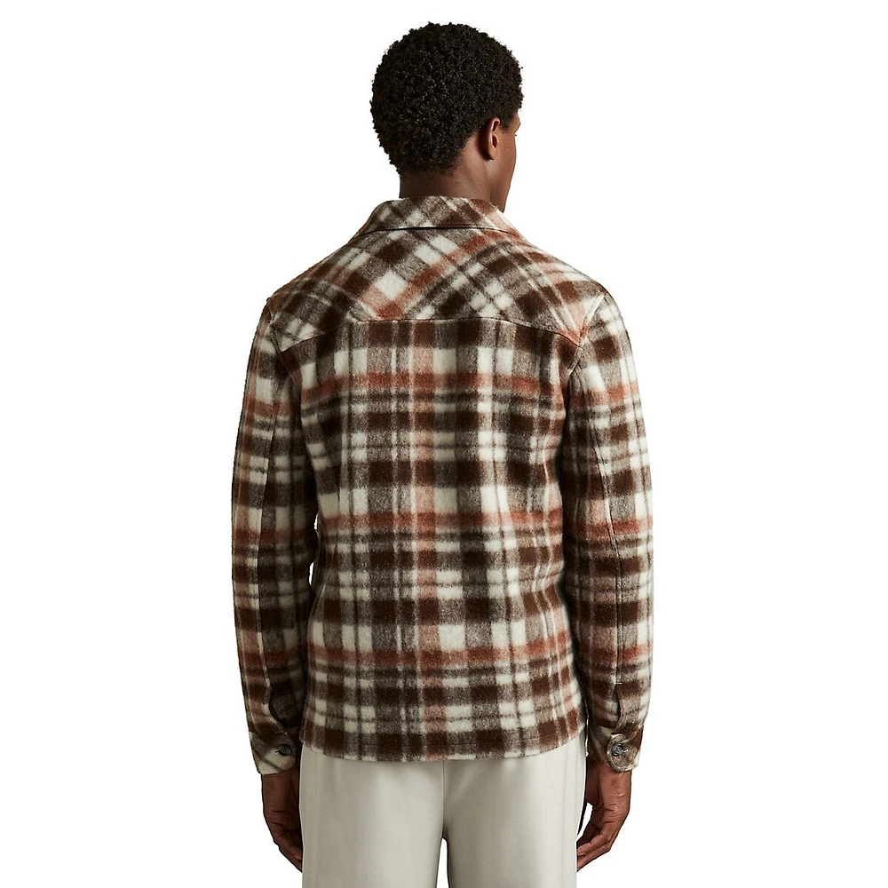 Wade Patch-Pocket Checked Overshirt