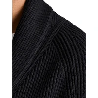 Winters Ribbed Shawl Cardigan