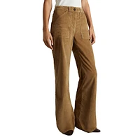 Marie Corduroy Flare Utility Pants