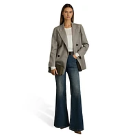 Darla Oversized Double-Breasted Wool Blazer