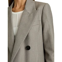 Darla Oversized Double-Breasted Wool Blazer