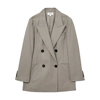 Darla Oversized Double-Breasted Wool Blazer