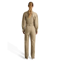 Mara Stretch-Cotton Corduroy Tapered Jumpsuit