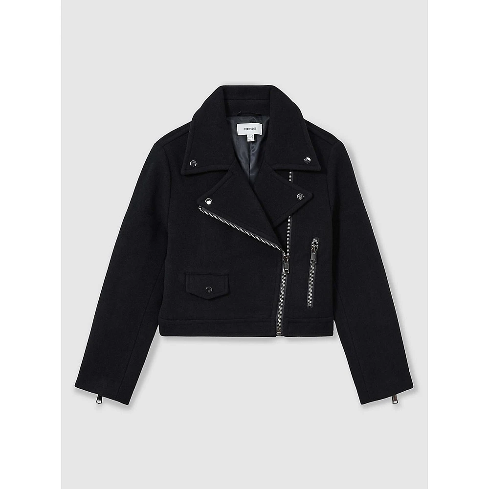 Arlow Wool-Blend Biker Jacket