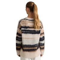 Emily Striped Fuzzy Sweater