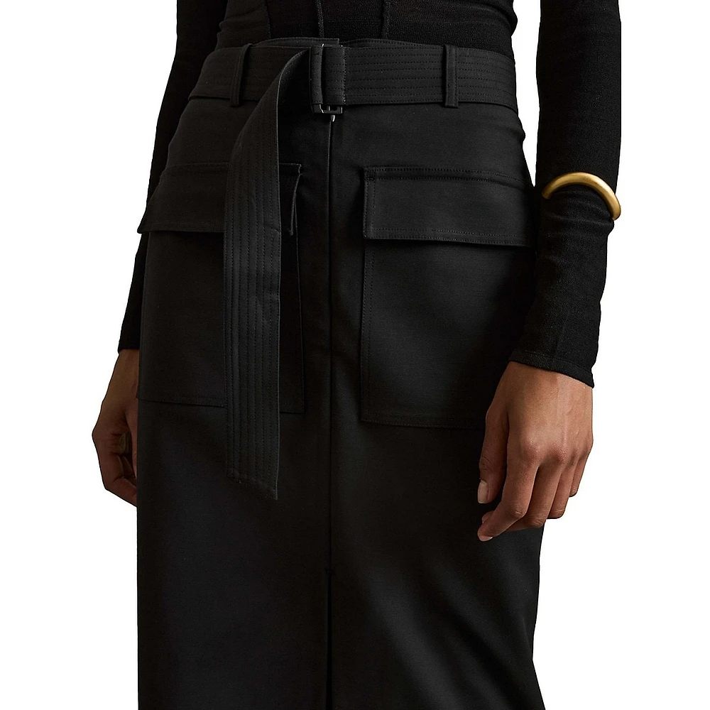 Oakley Cargo Midi Pencil Skirt