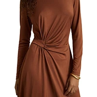 Casey Draped Jersey Midi Dress