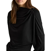 Daisy Long-Sleeve Draped Top