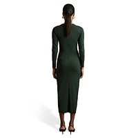 Ginny Ruched Jersey Midi Dress