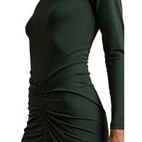 Ginny Ruched Jersey Midi Dress