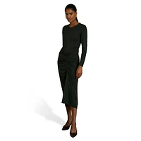 Ginny Ruched Jersey Midi Dress