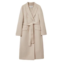 Maeve Double-Breasted Wool-Blend Coat