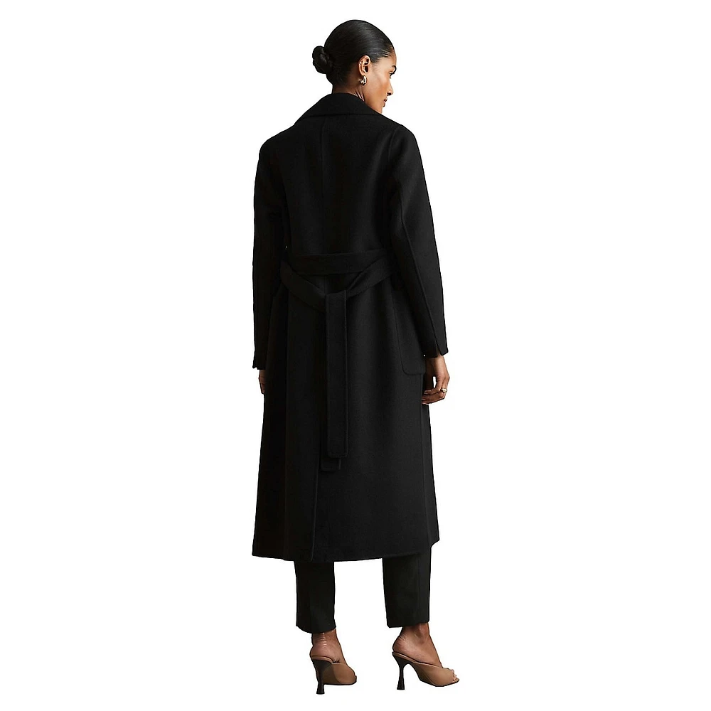 Double-Breasted Blindseam Wool-Blend Coat