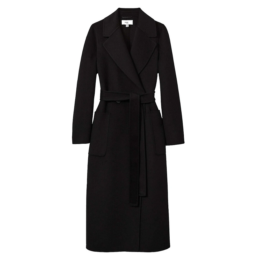 Double-Breasted Blindseam Wool-Blend Coat