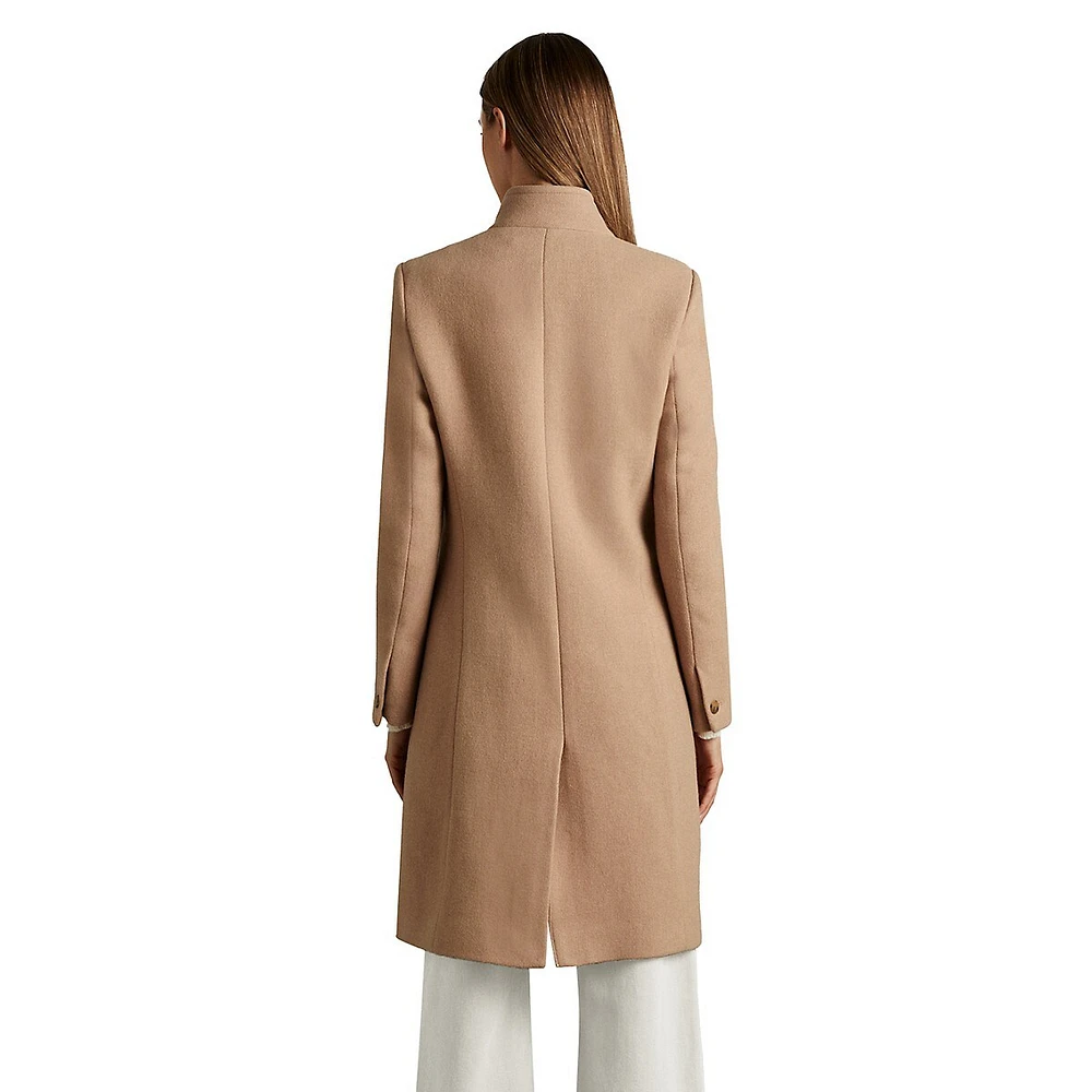 Maude Wool-Blend Mid-Length Coat