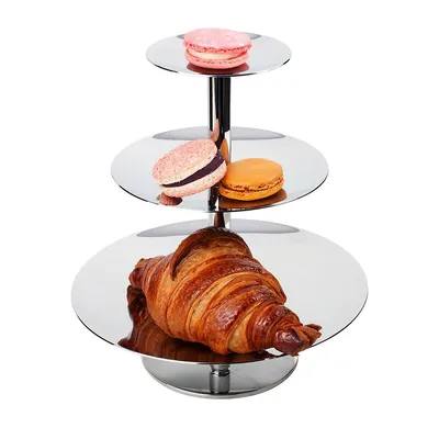 tier Stainless Steel Tiered Serving Stand