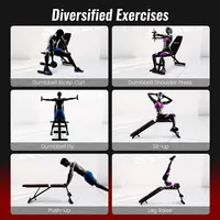 Superfit Adjustable Weight Bench For Full Body Strength Training Incline Decline Home Gym