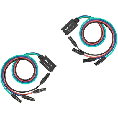 Pair Of Audio Snake 4 Channel Xlr To Rj45 Ethercon Multi Network Breakout