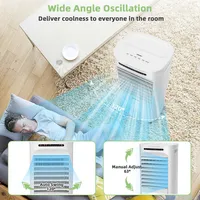 4-in-1 Evaporative Air Cooler Portable Humidifier With Timer, 3 Modes & Speeds
