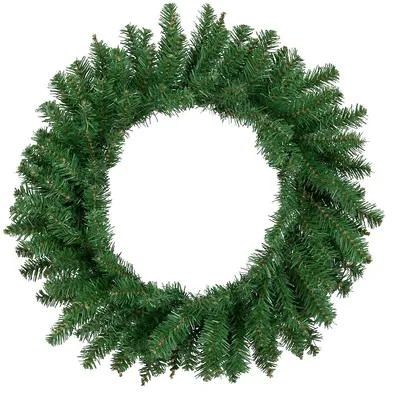 Green Winona Fir Artificial Christmas Wreath, 24-inch, Unlit