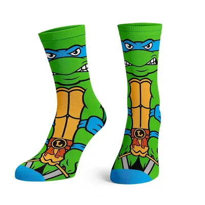 Teenage Mutant Ninja Turtles Leonardo Animigos Crew Socks