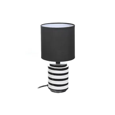 Ceramic Table Lamp With Shade (striped)