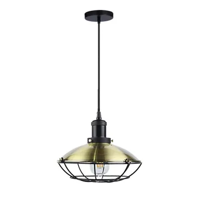 Pendant Light, 9.84 '' Wide, From The Houston Collection, Antique Brass