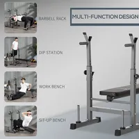 Weight Bench, Black And Grey