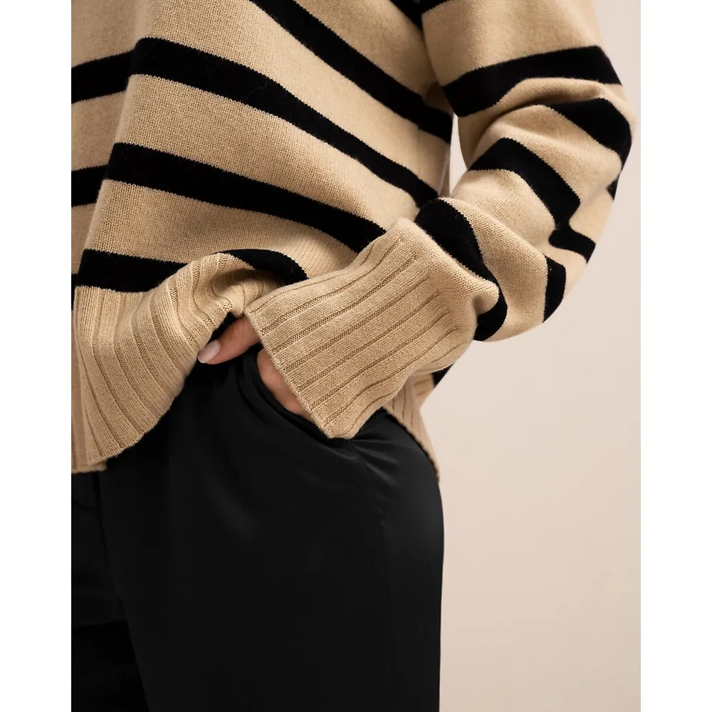 LILYSILK The Gilly Stripe Sweater | Upper Canada Mall