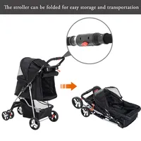 Pet Stroller Foldable Carrier